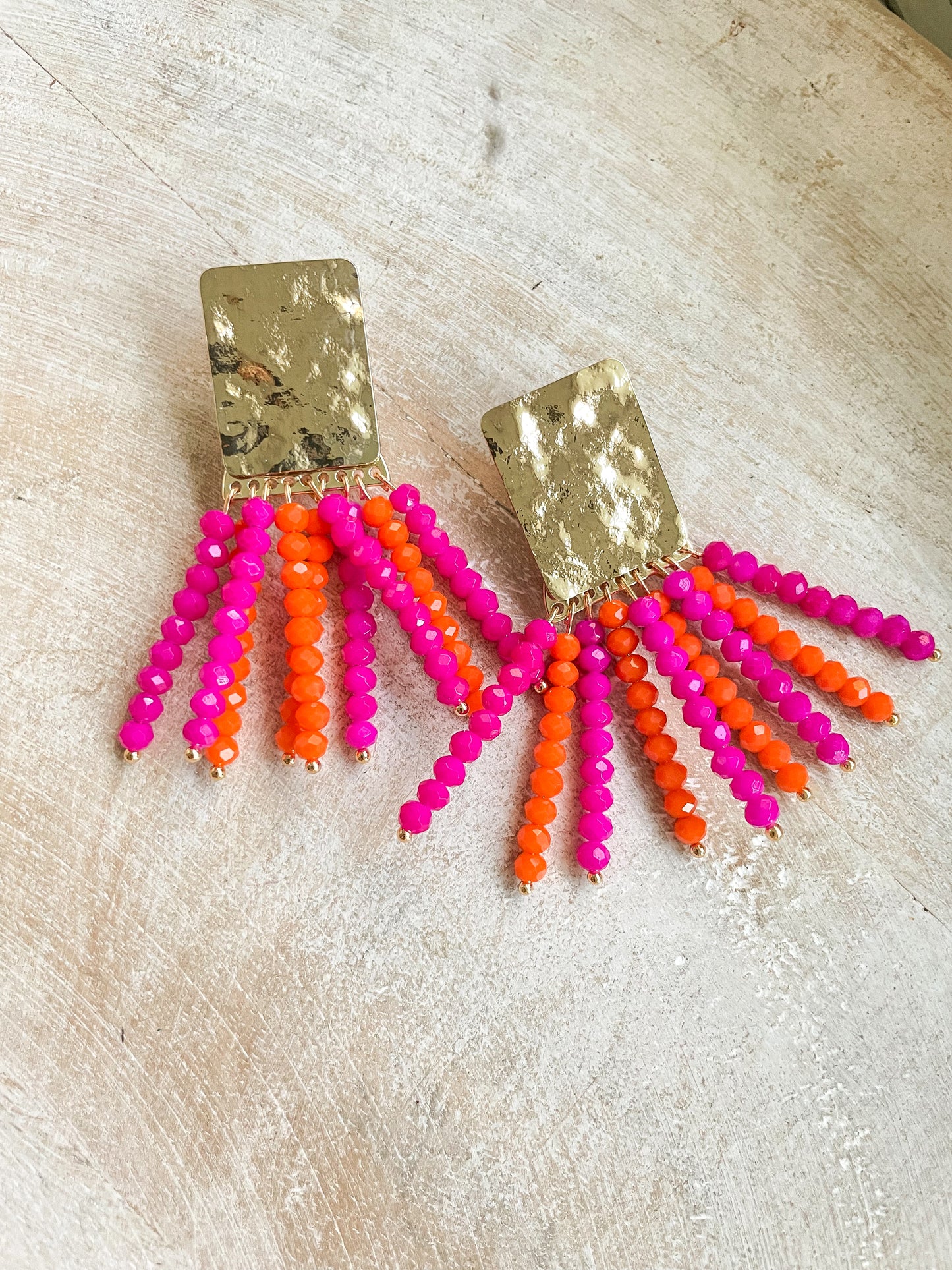 Cierra Beaded Statement Earrings