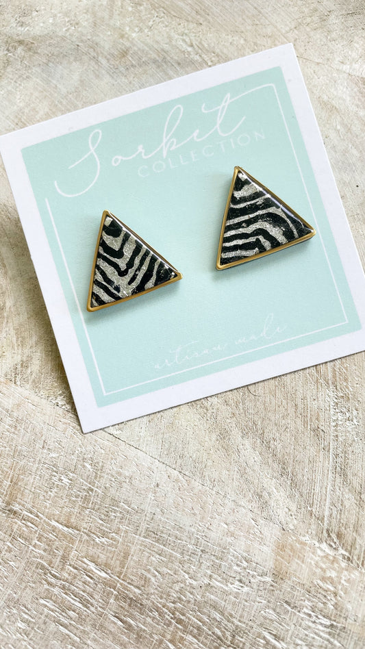Large Zebra Studs