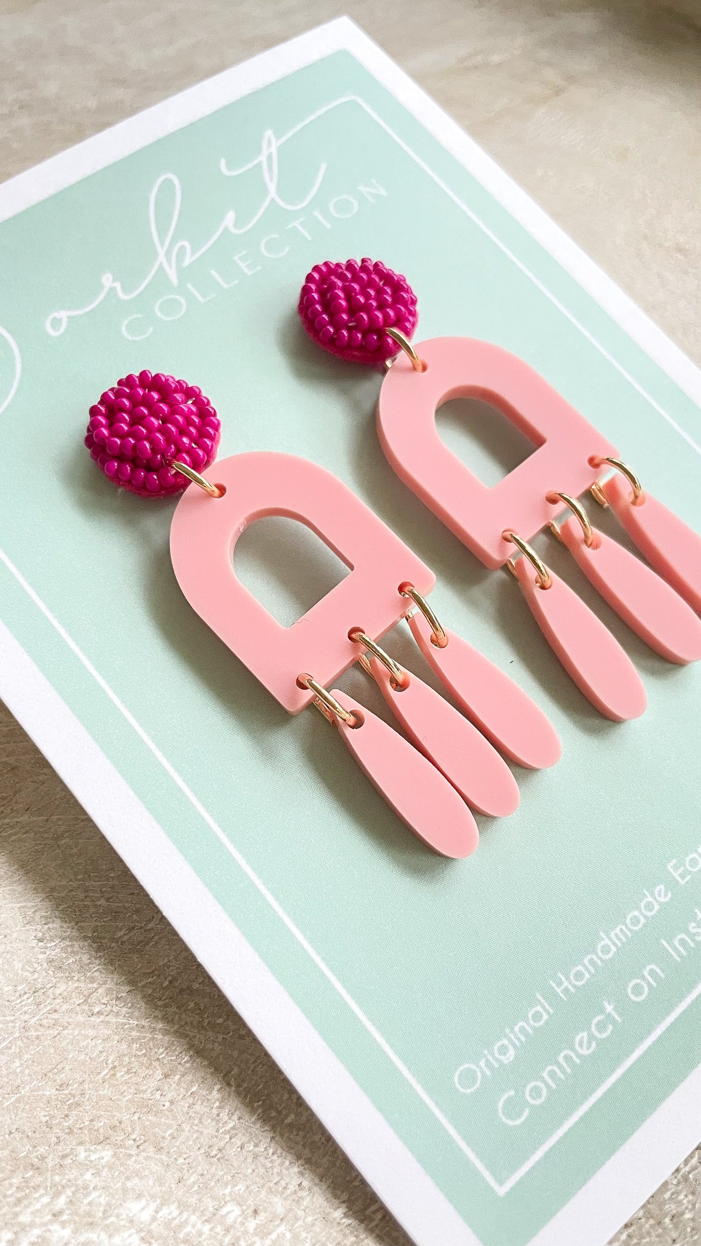 Pink + Pink Earrings