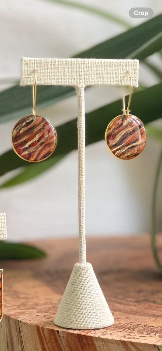 Tiger Round Dangles