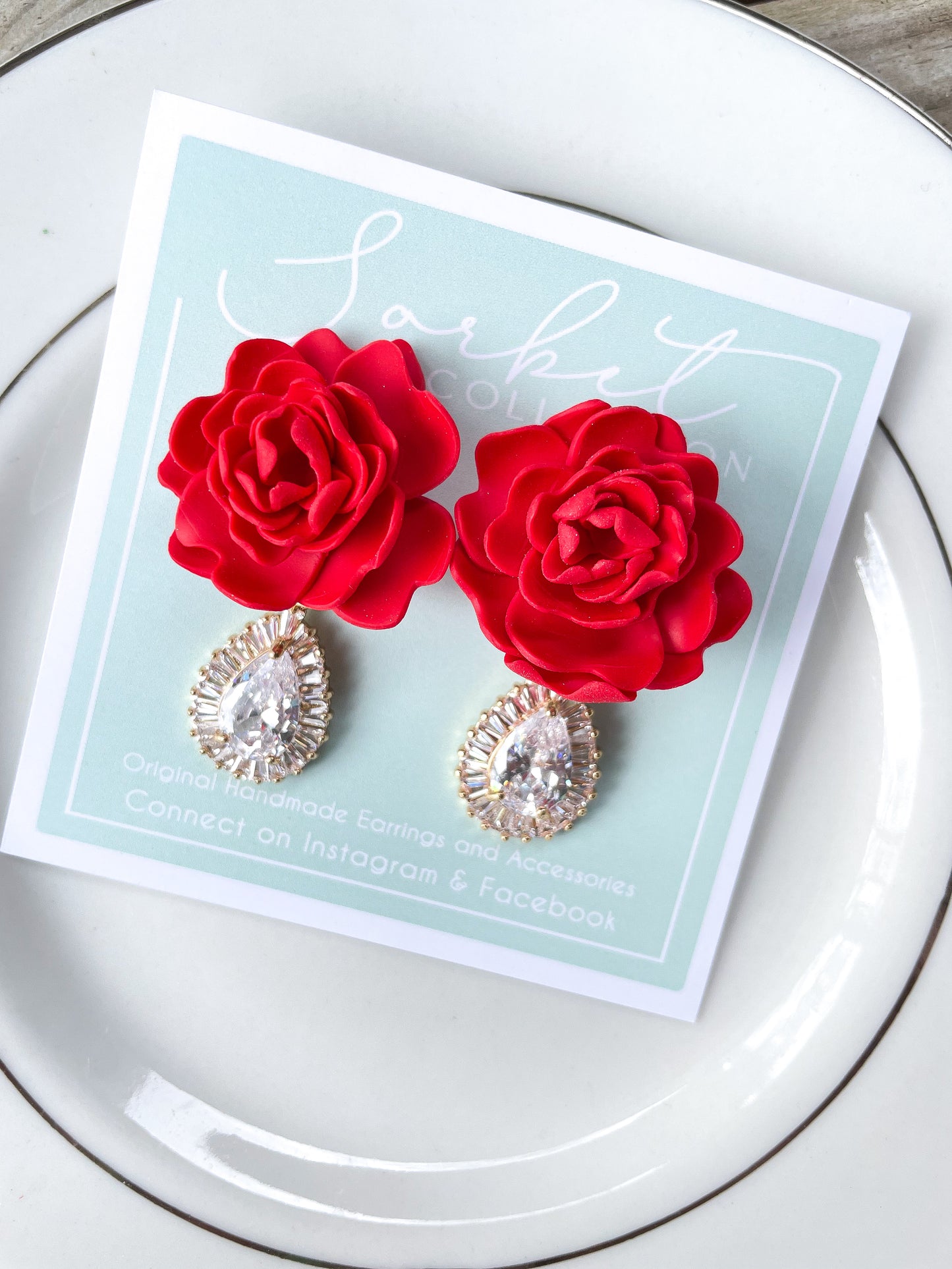 Rosa | Rose Dangle Earrings