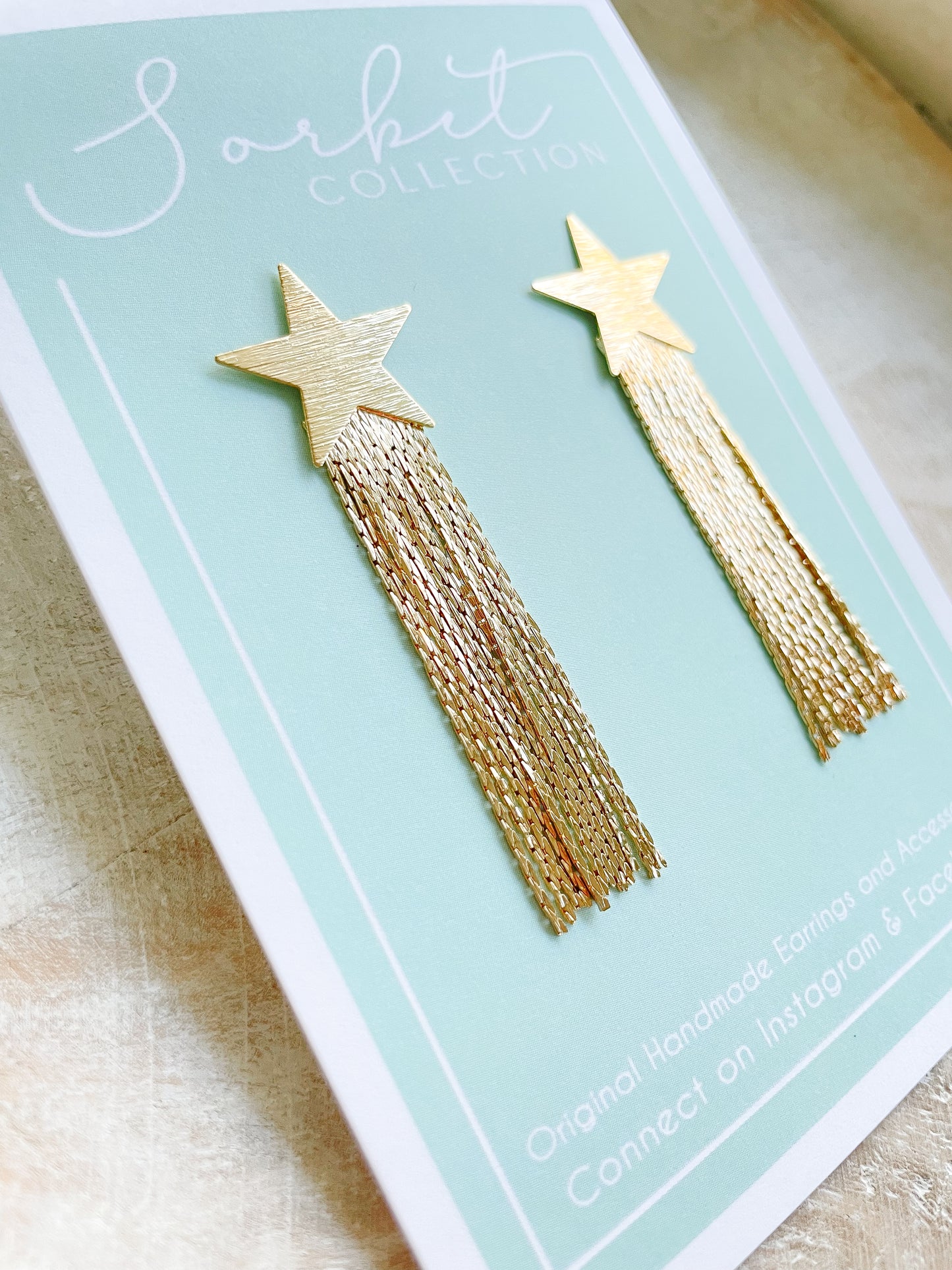 Gold Star Girly Earrings