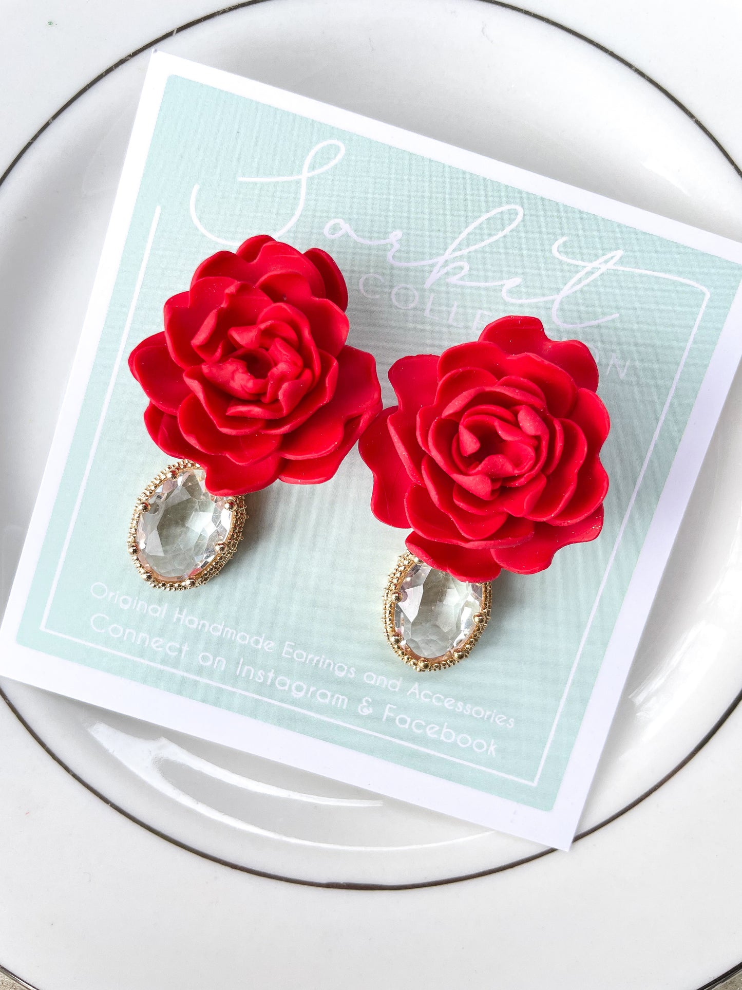 Rosa | Rose Dangle Earrings