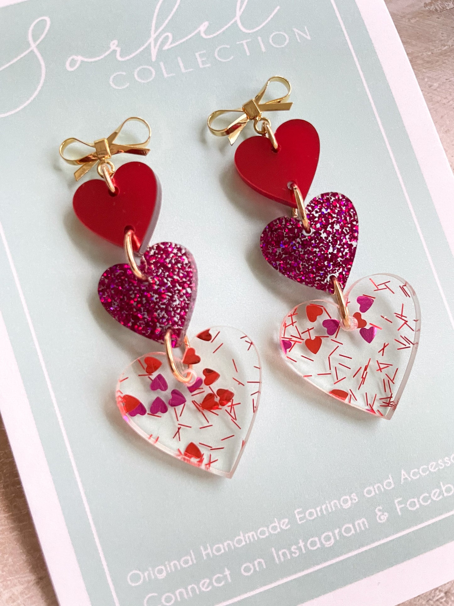 Rouge Stacking Hearts