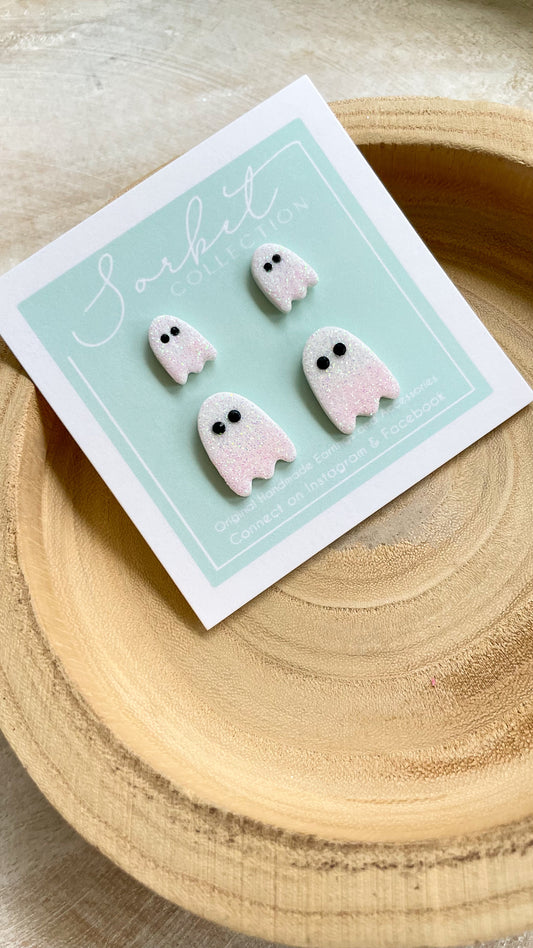 Blushing Ghosties Stud Duo