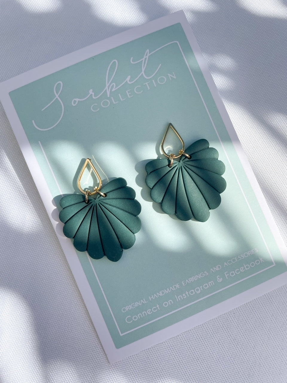 Gabi Earring in Emerald Green